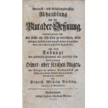 Bücking,H.W.Bücking,H.W. Vernunft- u. erfahrungsmäßige Abhandlung von der Blutader-Büc