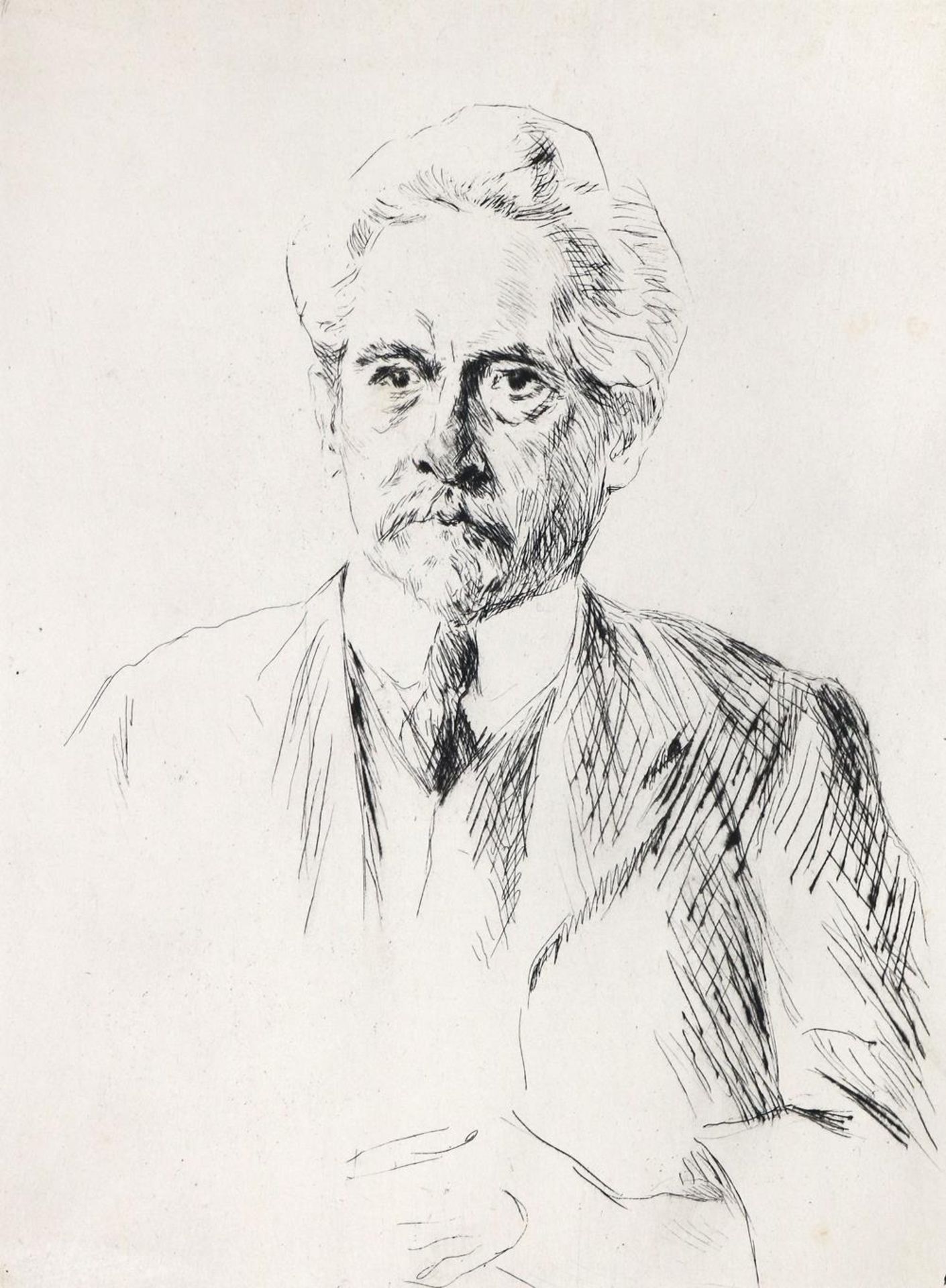 Liebermann, MaxLiebermann, Max (1847 Berlin 1935) zugeschrieben. Portrait eines MannesLiebe