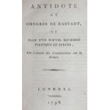 (Pradt,D.D.de.).(Pradt,D.D.de.). Antidote au Congres de Rastadt, ou plan d'un nouvel eq(Pra