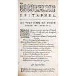(Desportes,P.(Desportes,P. Les oeuvres. Rouen, Du Petit Val 1611). 675 S., 19 Bl. Hldr.(Des