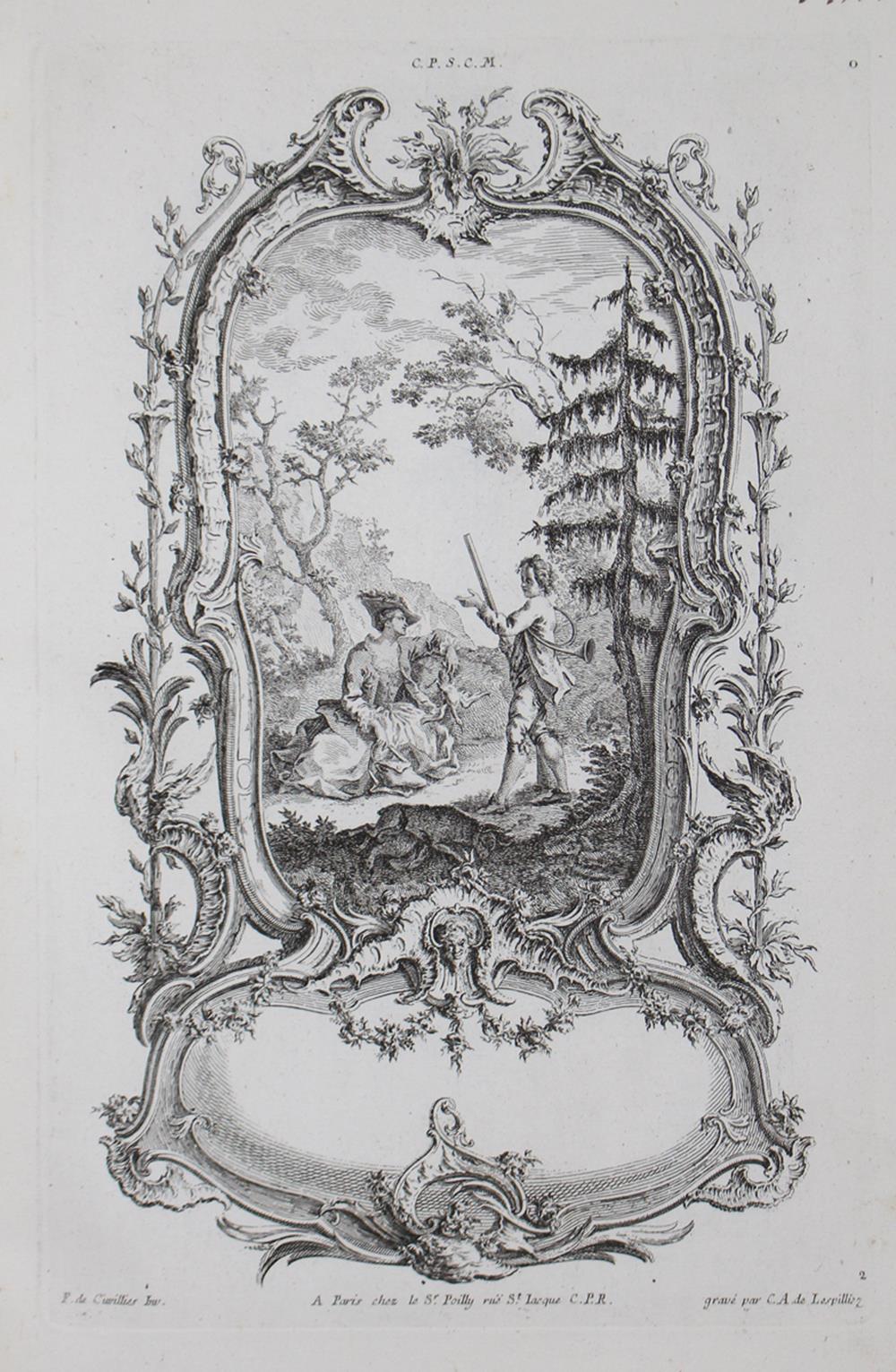 Cuvillies, Francois deCuvillies, Francois de (1695 München 1768). Sammelwerk mit 205 KCuvi - Image 5 of 5