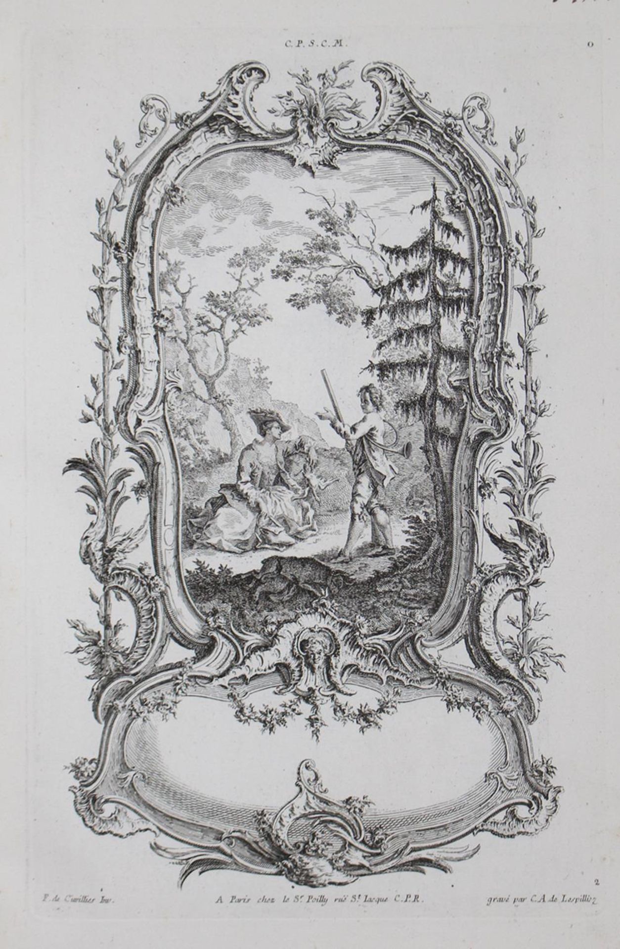 Cuvillies, Francois deCuvillies, Francois de (1695 München 1768). Sammelwerk mit 205 KCuvi - Bild 5 aus 5