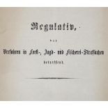 Regulativ,Regulativ, das Verfahren im Forst-, Jagd- und Fischerei-Strafsachen betreffenRegu