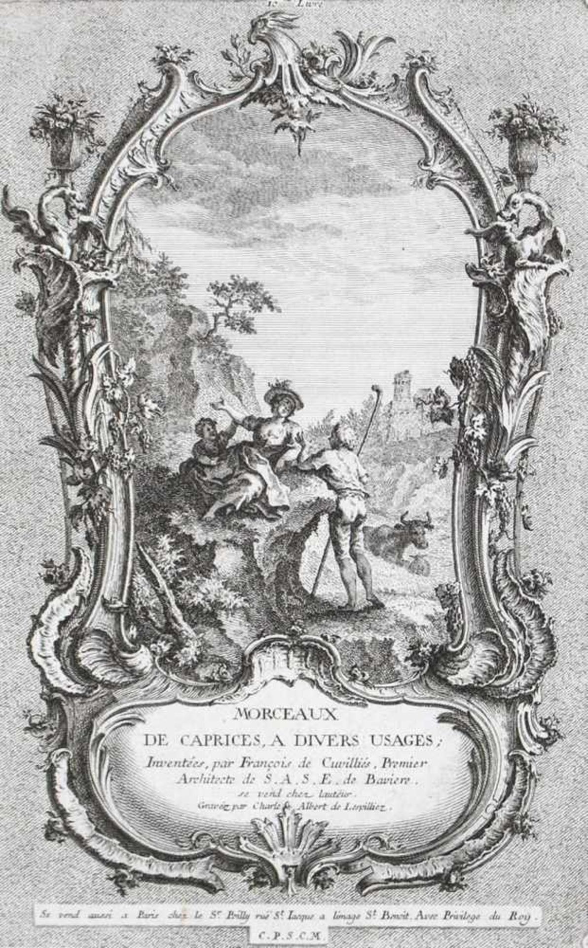 Cuvillies, Francois deCuvillies, Francois de (1695 München 1768). Sammelwerk mit 205 KCuvi - Bild 2 aus 5