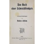 Odilon,H. (d.i. H.Petermann).Odilon,H. (d.i. H.Petermann). Das Buch einer SchwachsinnigOdil