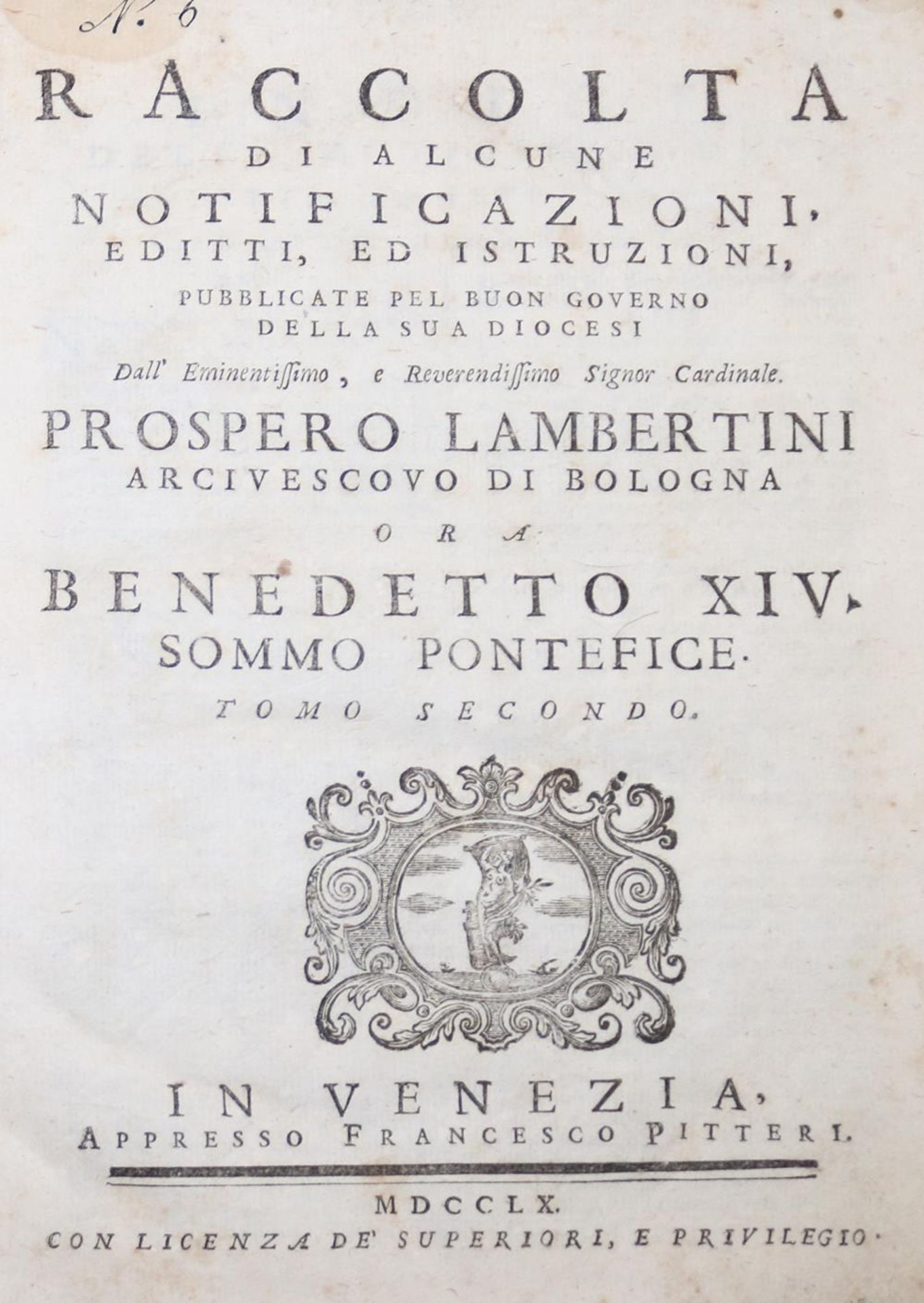 Borghini,V.Borghini,V. Discorsi. Con annotationi. 1. Tl. (von 2). Florenz, Viviani 1755Borg - Bild 2 aus 3