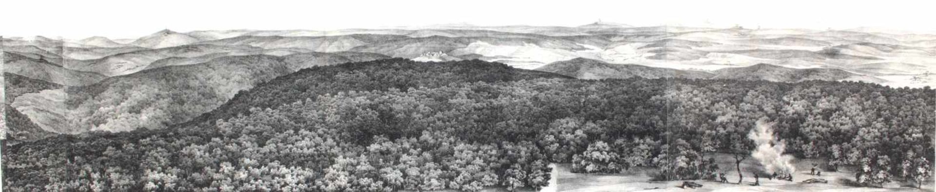 Heidelberg.Heidelberg. 'Panorama, gesehen vom Thurme des Königstuhls bei Heidelberg'.Heide - Image 2 of 2