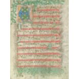 Antiphonar.Antiphonar. Beidseitig beschrieb. Bl. aus einer latein. Notenhandschrift aufAnti