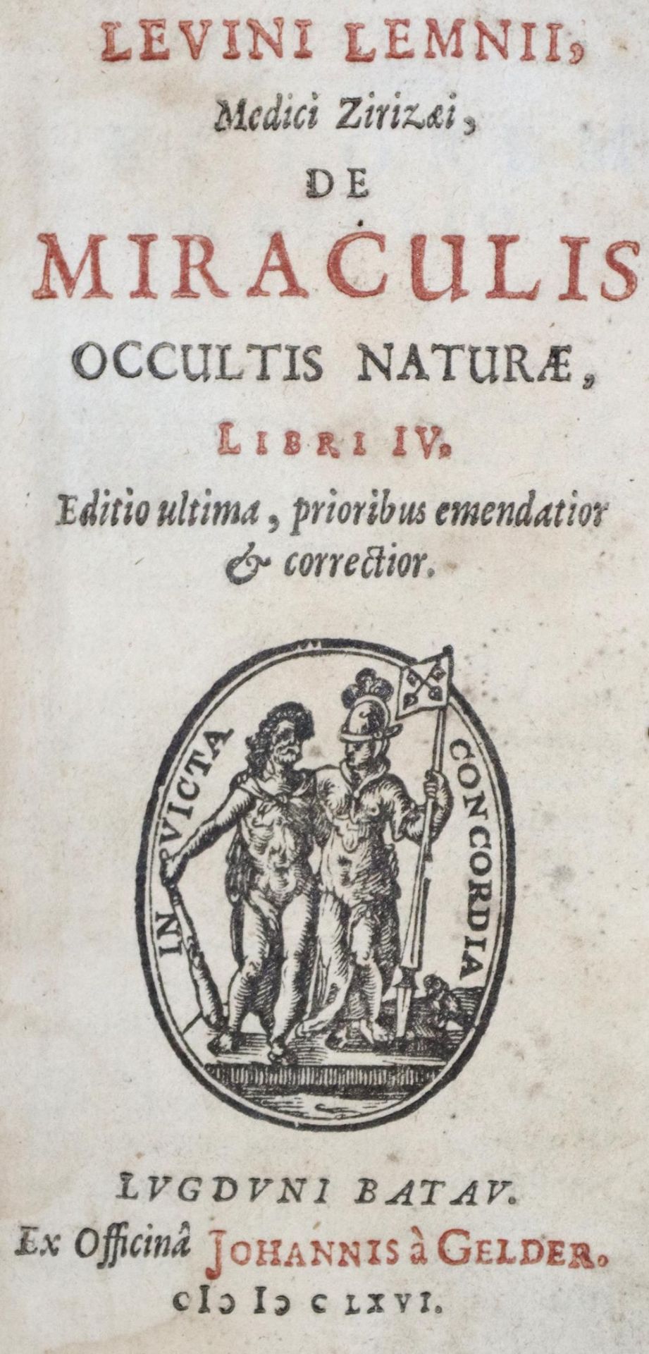 Lemnius,L.Lemnius,L. De miraculis occultis naturae libri IV. ed. ultima, prioribus emenLemn