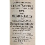 Boecler,J.H.Boecler,J.H. De rebus seculi post christum natum XVI. liber memorialis. CumBoec