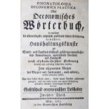 (Otto,C.).(Otto,C.). Onomantologia oeconomica practica. Oder Oeconomisches Wörterbuch,(Ott