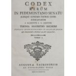 Richerus,T.M.Richerus,T.M. Codex rerum in Pedemontano senatu aliisque supremis patriaeRiche