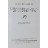 Rosenberg,M.Rosenberg,M. Der Goldschmiede Merkzeichen. 3. erw. und illustr. Ausgabe. 4Rosen