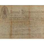 LehrbriefLehrbrief für den Chirurgen Wilhelm Ernst Vasmar aus Lüneburg über seine drLehr