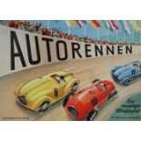 Autorennen.Autorennen. Ein neuartiges Würfelspiel. Ravensburg, Otto Maier Verlag (um 1Auto