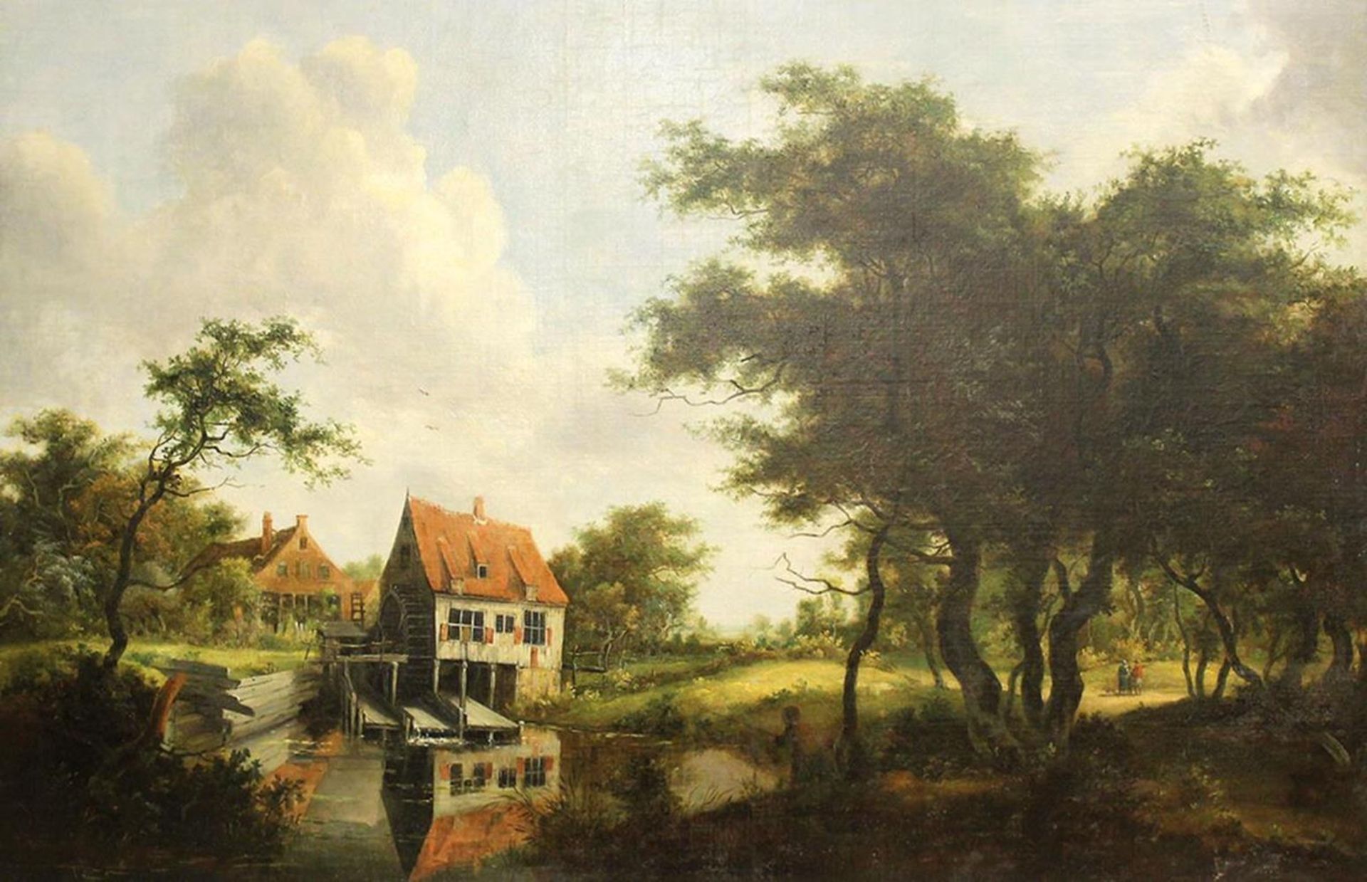 Hobbema, MeindertHobbema, Meindert (1638 Amsterdam 1709) zugeschrieben. Landschaft mitHobbe