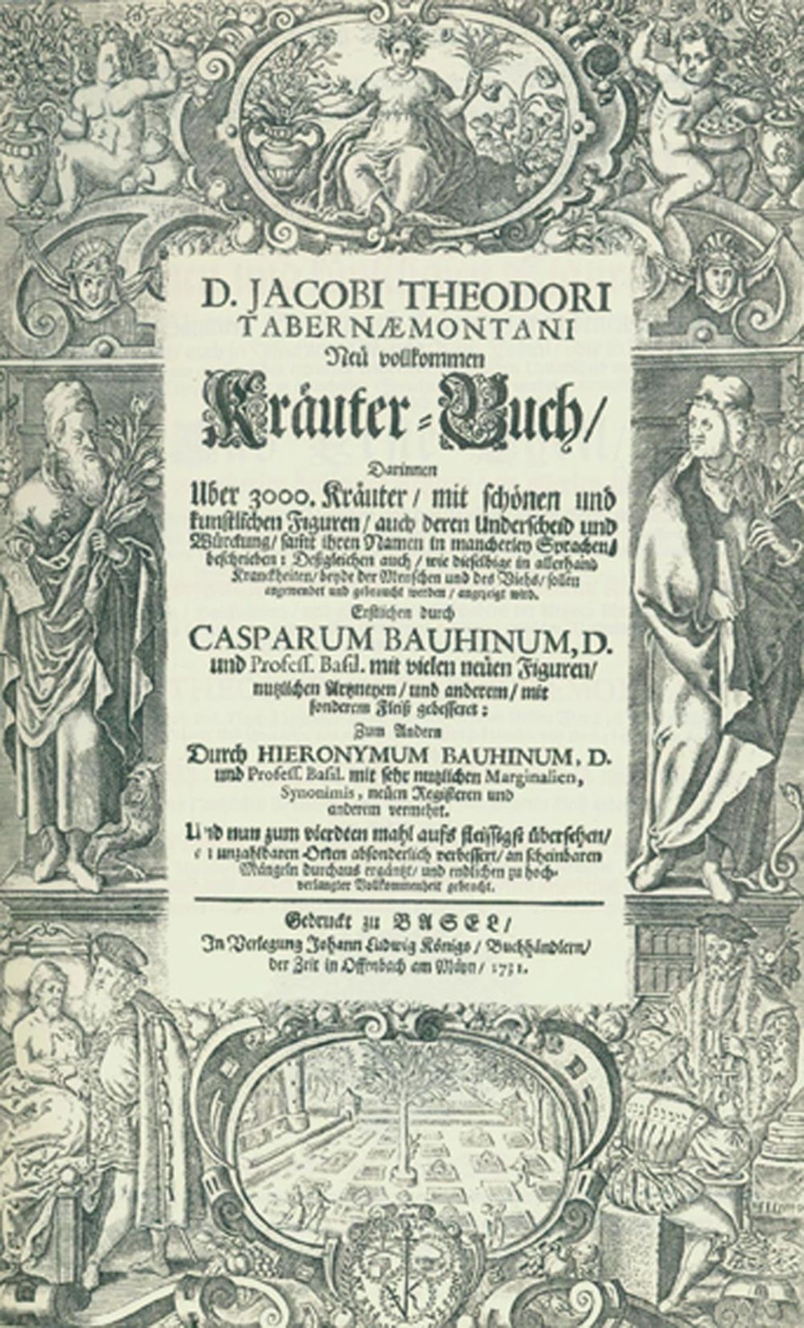 Tabernaemontanus,J.T.Tabernaemontanus,J.T. Neu vollkommen Kräuter-Buch... Nachdruck deTabe