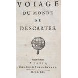 (Daniel,G.).(Daniel,G.). Voiage du monde de Descartes. Paris, Benard 1691. 8 Bl., 308 S(Dan