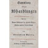 Garve,C.Garve,C. Sammlung einiger Abhandlungen. Aus der Neuen Bibliothek der schönen WGarv