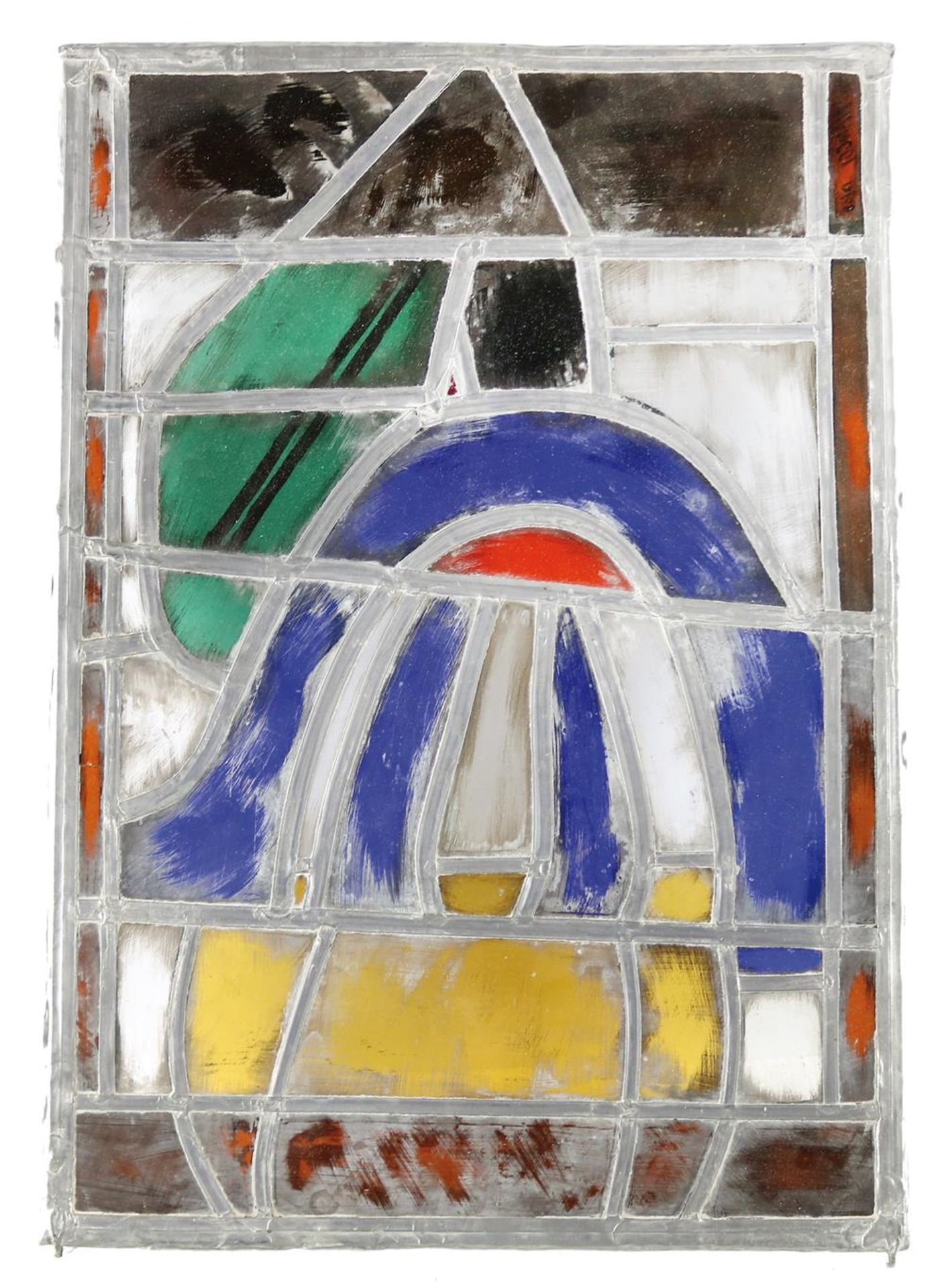SammlungSammlung von 14 versch. Bleiverglasungen. Bleigefaßte polychrome Glasplatten iSamm - Bild 3 aus 3