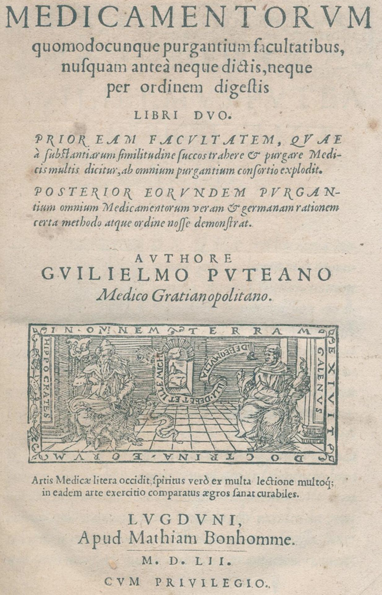 Puteanus,G.Puteanus,G. De medicamentorum quomodocunque purgantium facultatibus, nusquamPute