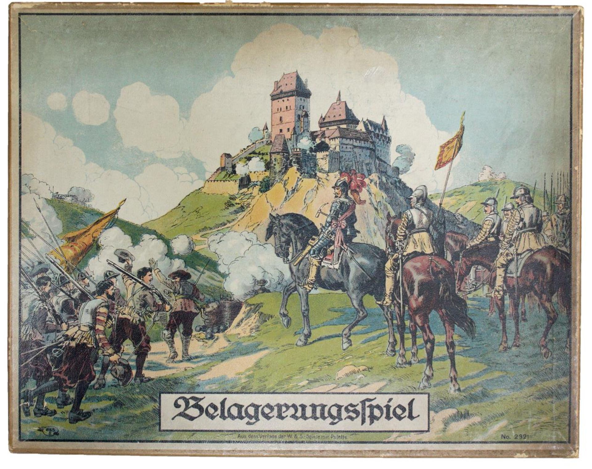 Belagerungsspiel um 1900Belagerungsspiel um 1900 Verlag W &amp; S, Werner und Schumann,Bela