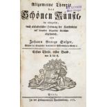 Sulzer,J.G.Sulzer,J.G. Allgemeine Theorie der schönen Künste... 2 Bde. Biel, HeilmannSulz