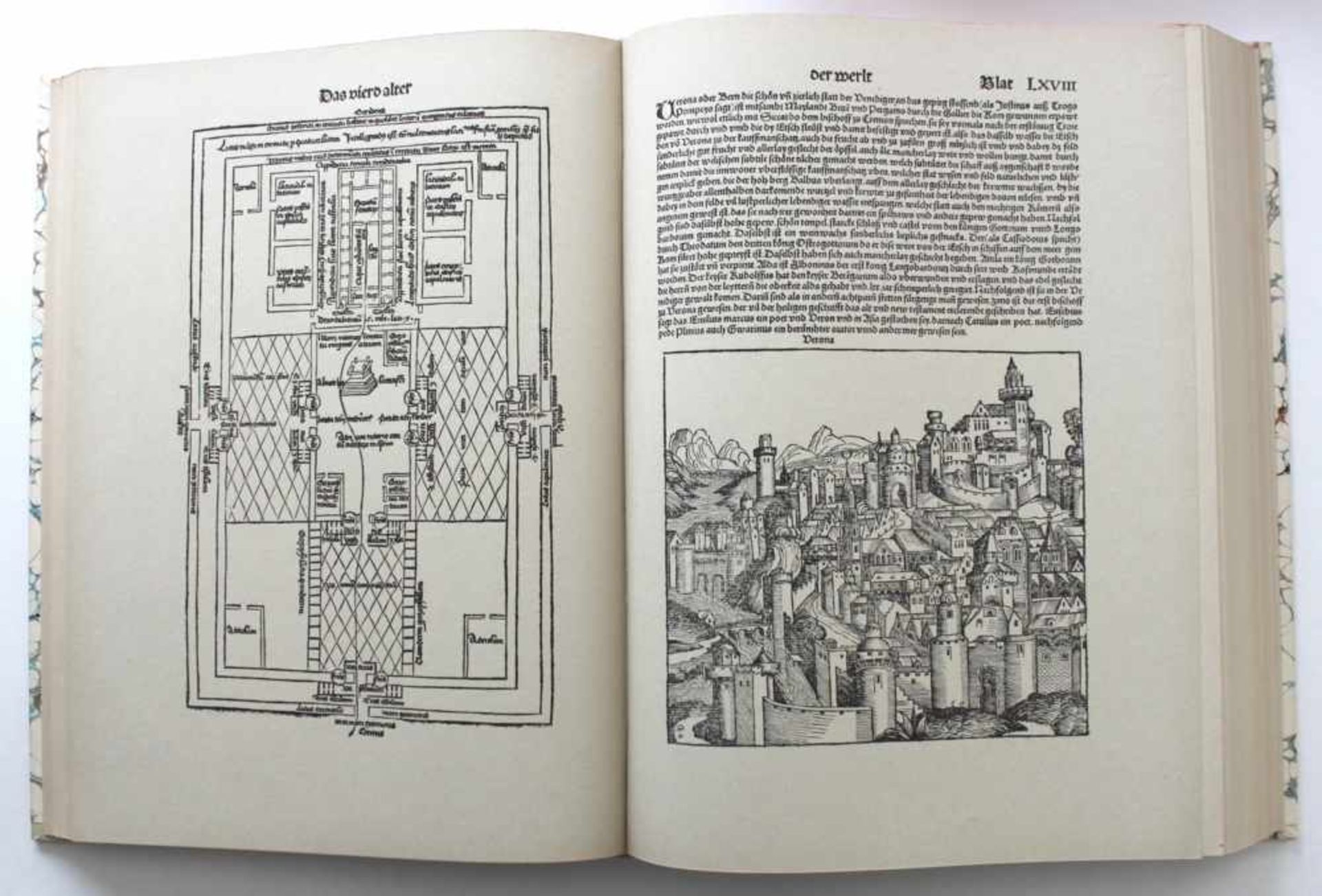 Hartmann SchedelsBuch der Chroniken. Faksimile der berühmten Weltchronik Nürnberg, Koberger, 1493. - Bild 2 aus 2