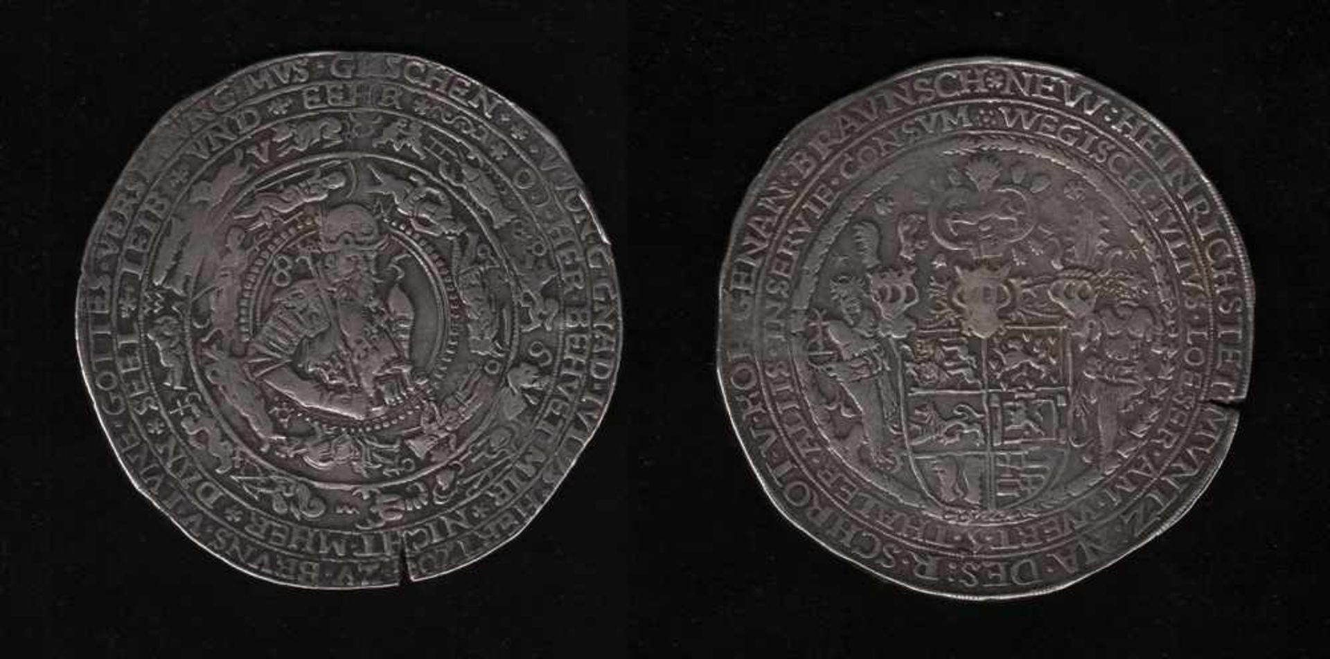 Braunschweig. Silber. Löserzu 3 Reichstalern von 1585. Julius, Herzog zu Braunschweig und