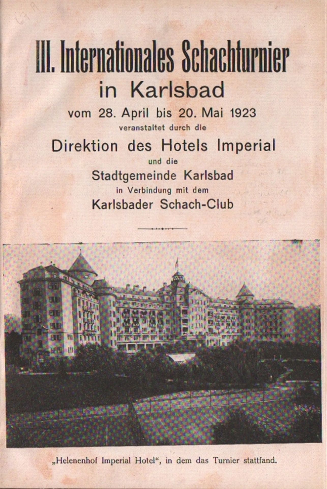 Karlsbad 1923. Kagan, B. (Hrsg.)