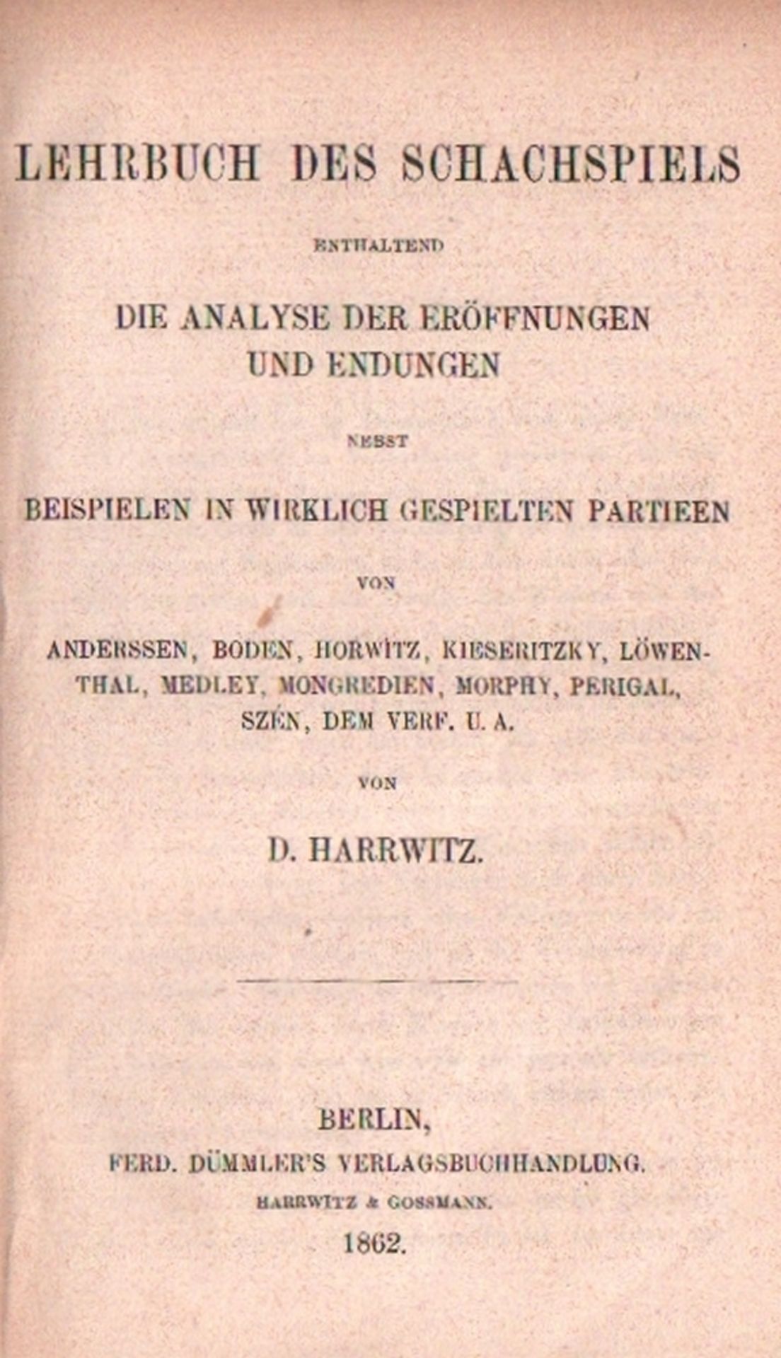Harrwitz, D(aniel).