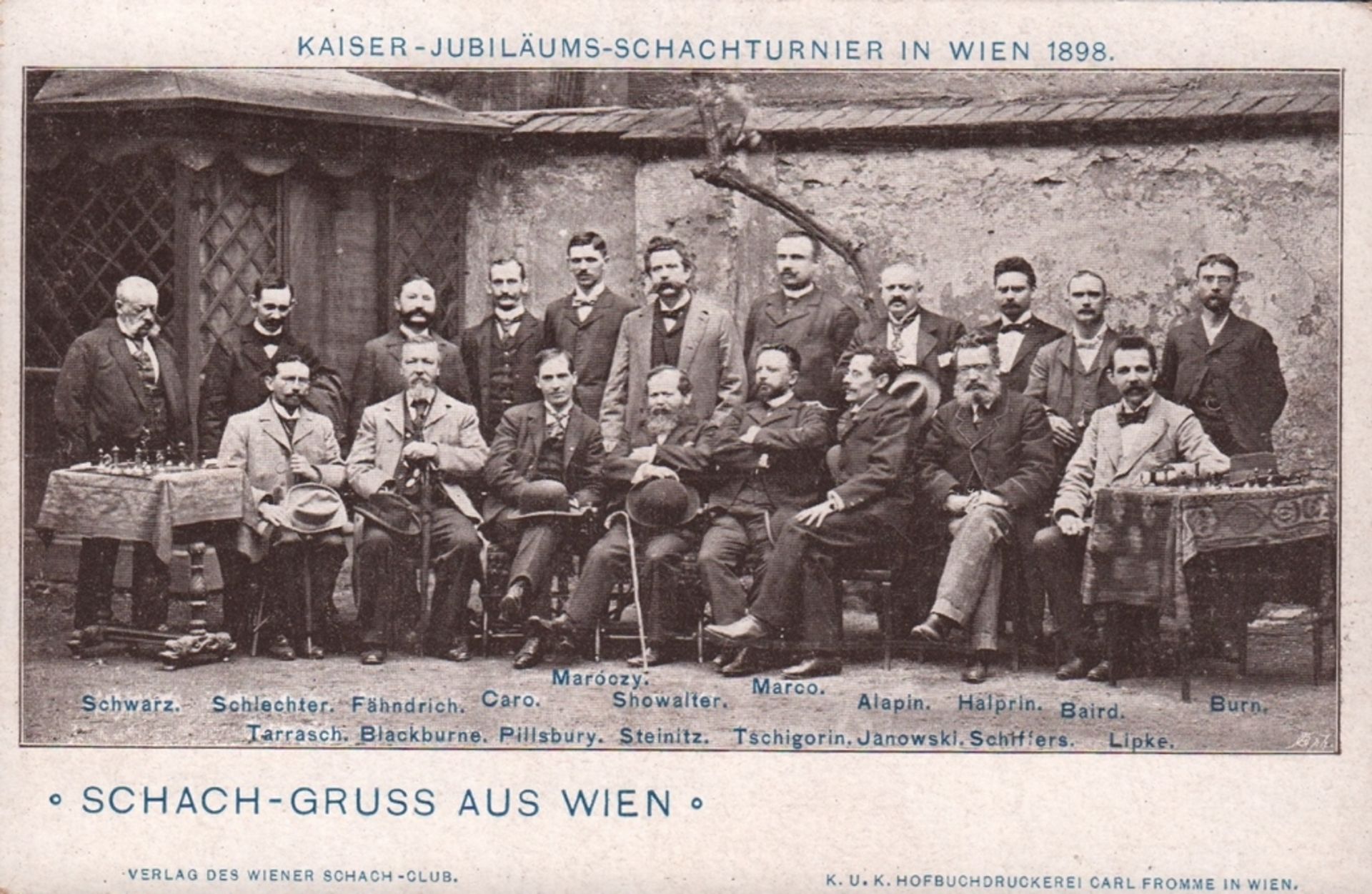 Postkarte. Wien 1898.