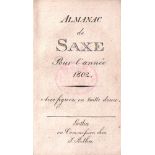 Kalender. Almanac de Saxe pour l'année 1802.