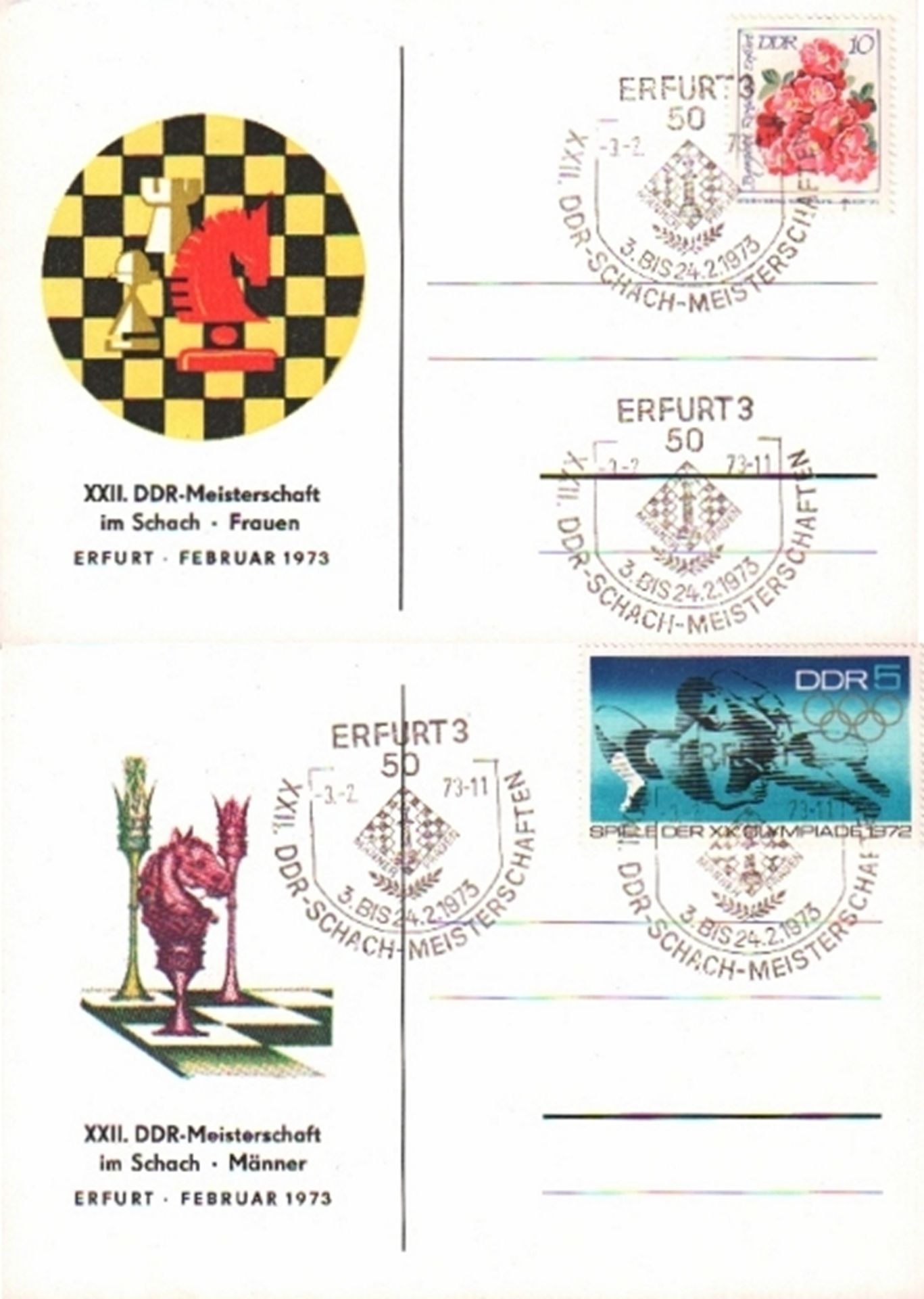 Briefumschläge und Postkarten.