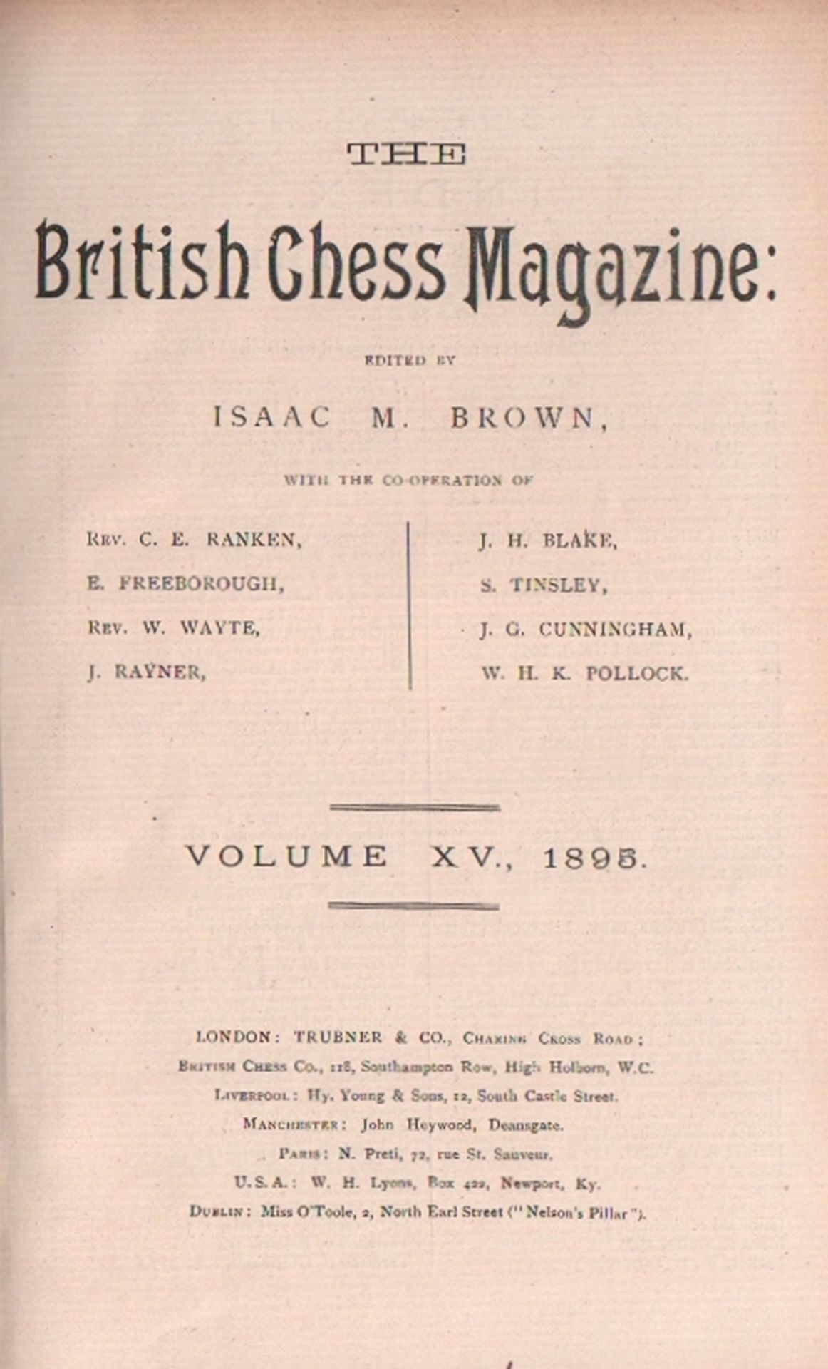 The British Chess Magazine.