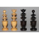Europa. Schachfiguren aus Holz im Régence - Stil