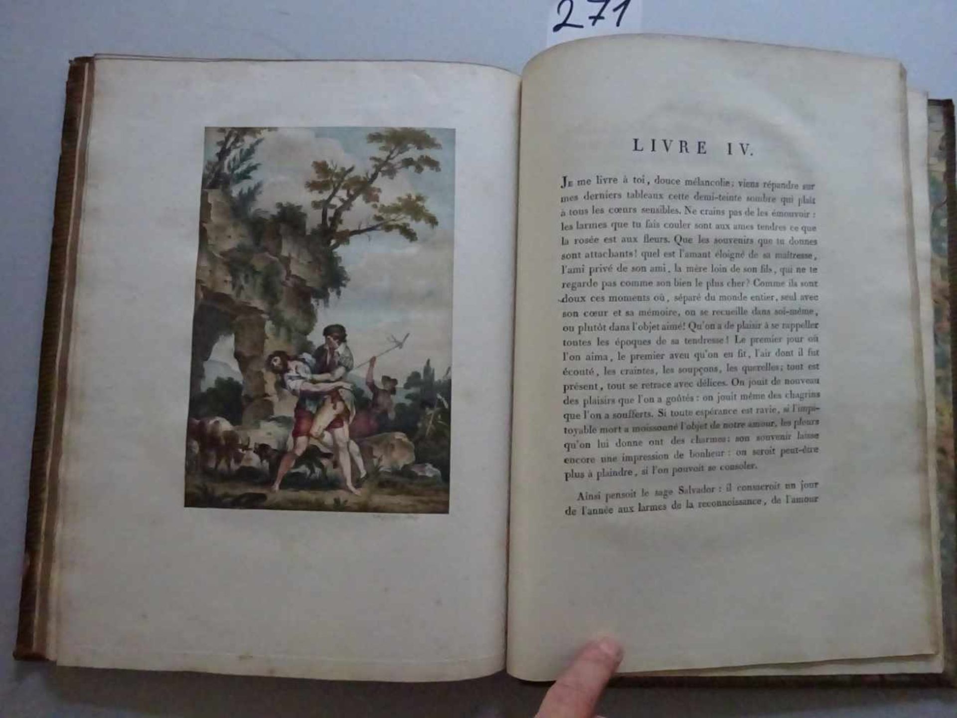 Florian, (J.-P.-C.) de.Galatée, roman pastoral; imité de Cervantes. Édition ornée de figures en - Image 2 of 5
