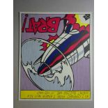 Lichtenstein, Roy(New York 1923 - 1997). As I opened fire. Triptychon. 3 farb. Offsetlithographien