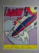 Lichtenstein, Roy(New York 1923 - 1997). As I opened fire. Triptychon. 3 farb. Offsetlithographien