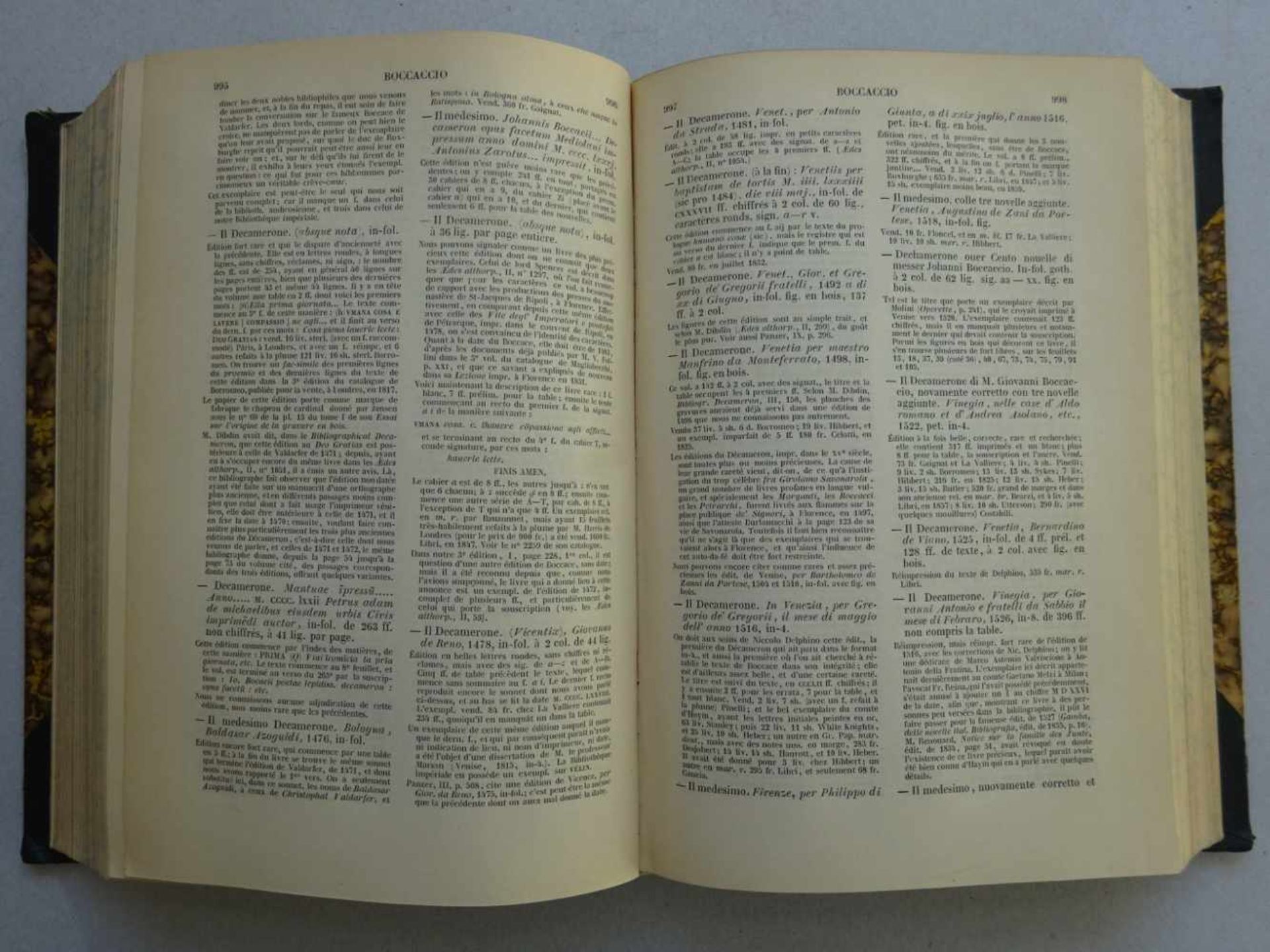 Bibliographie.- Brunet, J.C.Manuel du libraire et de l'amateur de livres... 5. Auflage. 6 Bde. - Bild 3 aus 3