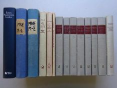 Bibliographie.-Konvolut von 7 Werken in zusammen 22 Bdn. Meist Gr.-8°. OLwd.-Bde. (18) und OHlwd.-