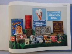 Musterbuchzu den Preislisten Nr. 30/30 über Packungen für Kaffee, Tee, Kakao, Biskuit, Bonbons