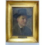Dänische Kunst.- Johansen, Axel(Roskilde 1872 - 1938 Kopenhagen). Porträt eines Herrn. Öl auf