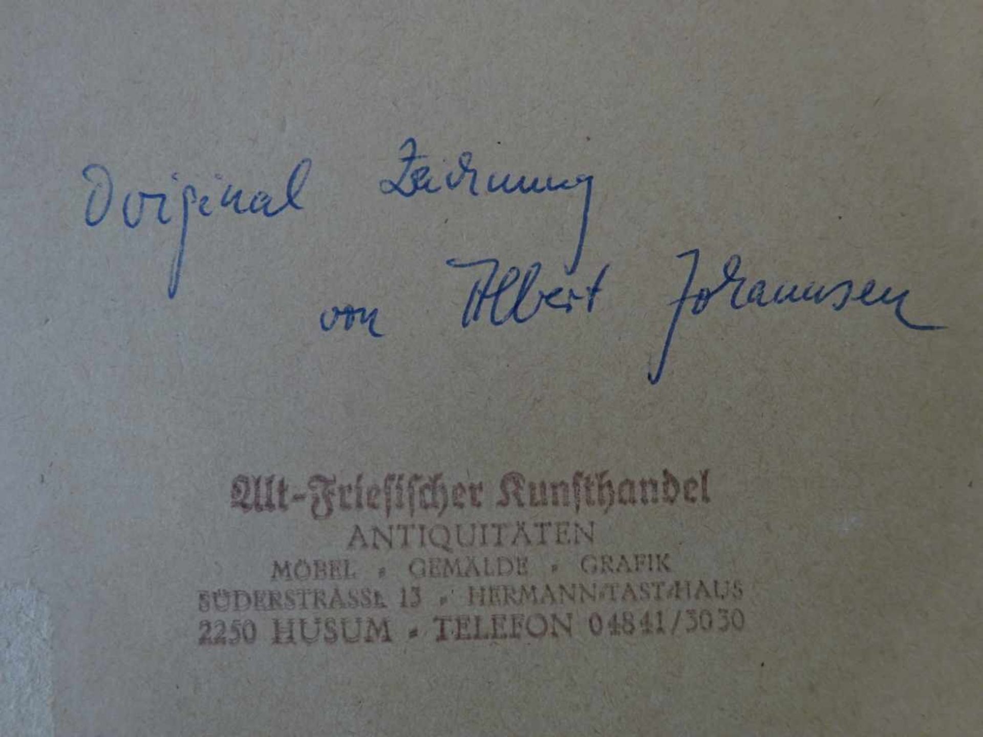 Johannsen, Albert(Husum 1890 - 1975). Mühle. Rötelzeichnung. Um 1920. Signiert. 31 x 43 cm. Unter - Image 4 of 4