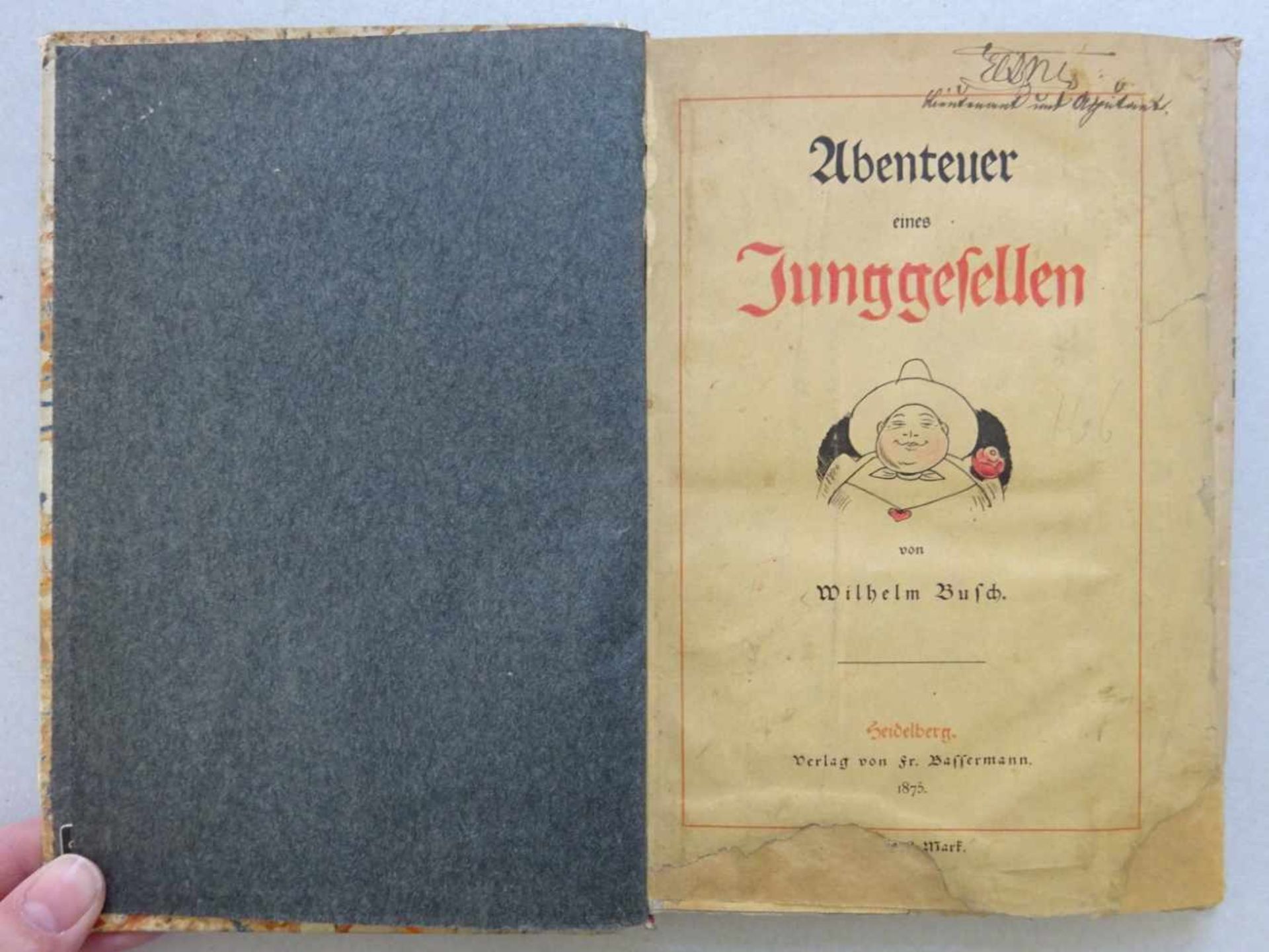 Busch, Wilhelm.Konvolut von 9 illustr. Werken (davon 1 doppelt) in 9 Bdn. Heidelberg u. München, - Image 5 of 6