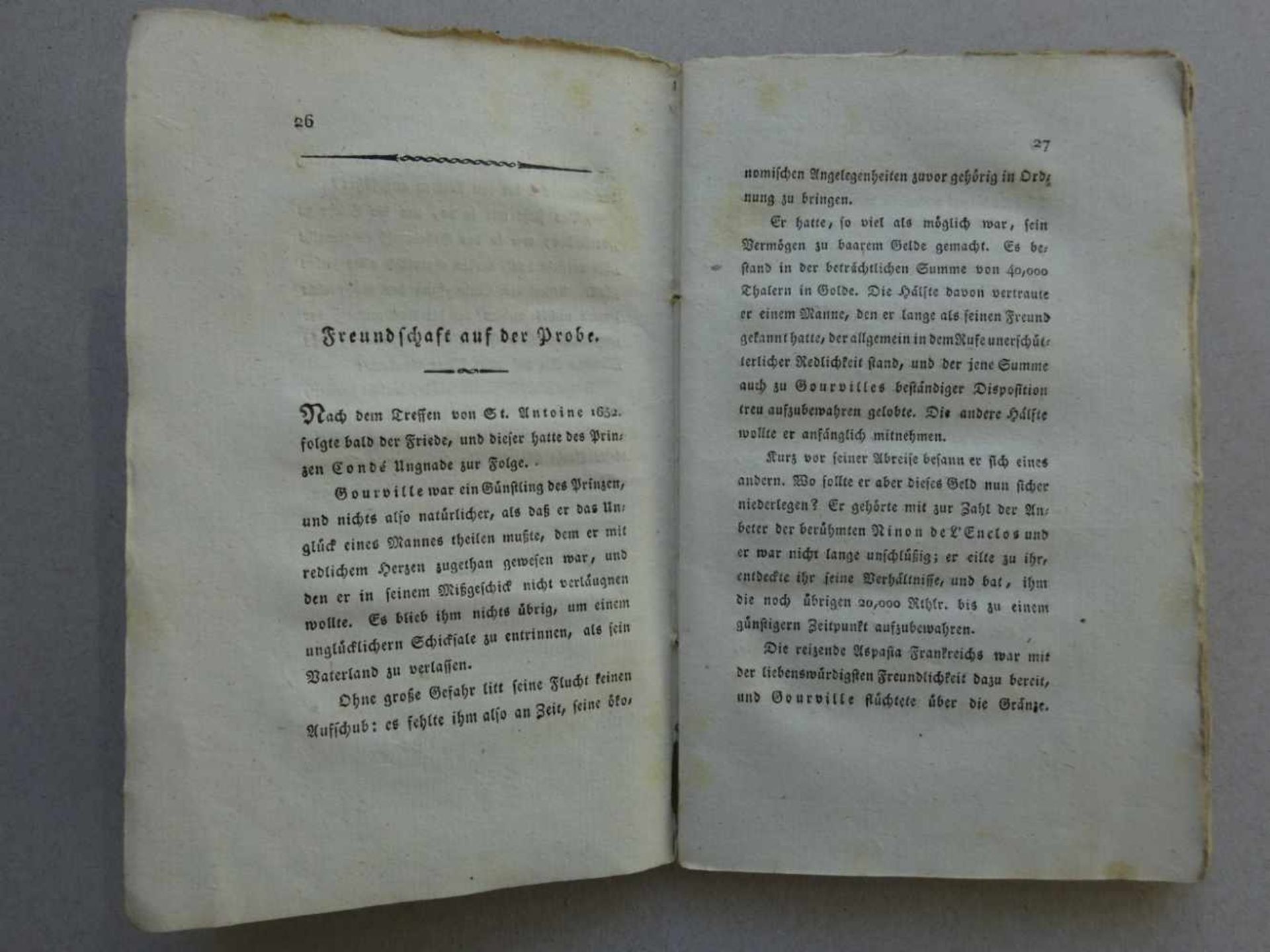 Müchler, K.Spiele müßiger Stunden. Bde. 2-6. Berlin, Braunes, 1809-12. Mit 4 gestoch. typogr. Titeln - Bild 2 aus 3