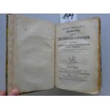 Bernoulli, J.Sammlung kurzer Reisebeschreibungen und anderer zur Erweiterung der Länder- und
