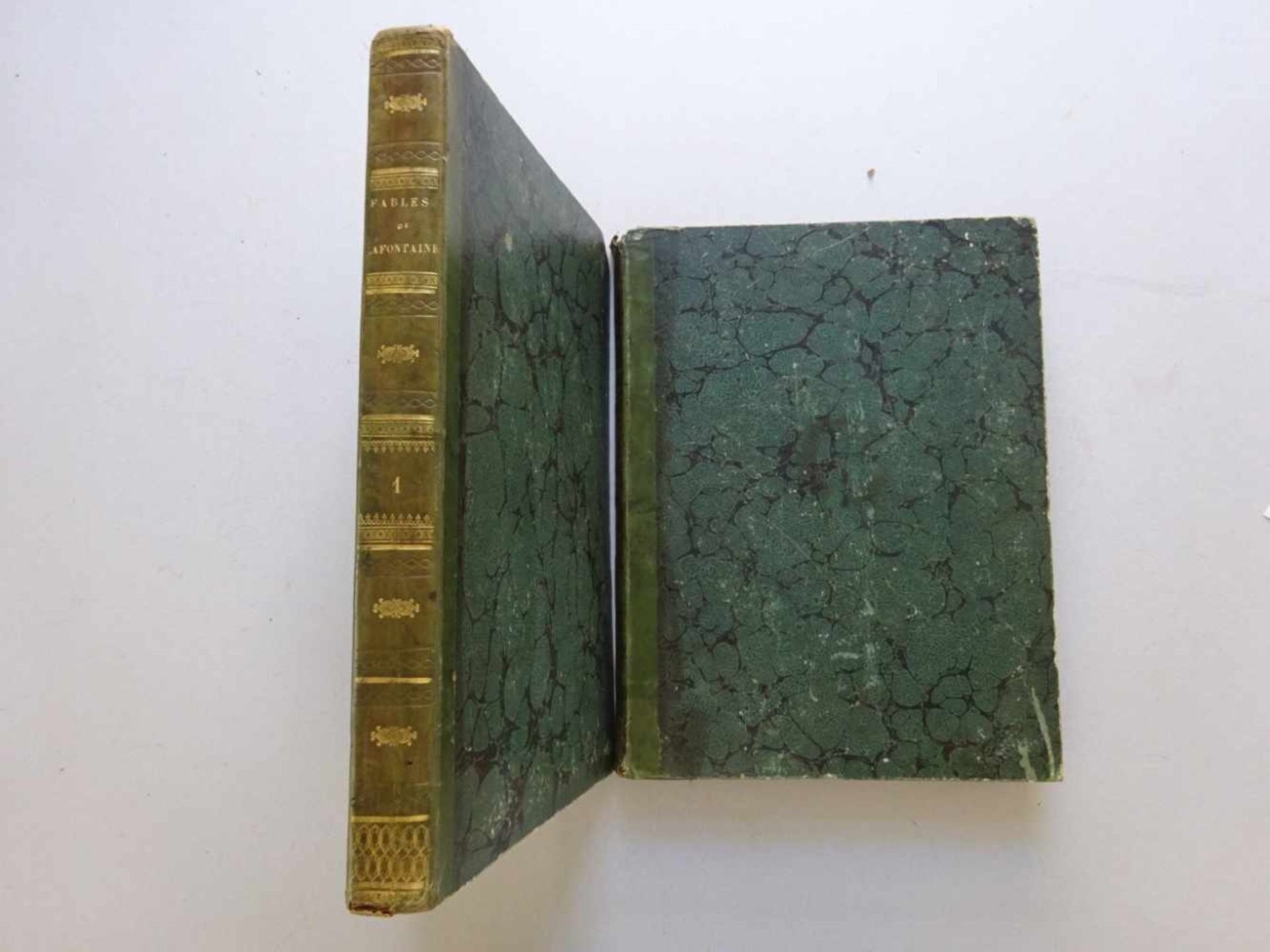 Fabeln.- La Fontaine, J. de.Fables. Edition taille douce. 2 Bde. Paris, Lecointe u. Pougin, 1834. - Image 5 of 5