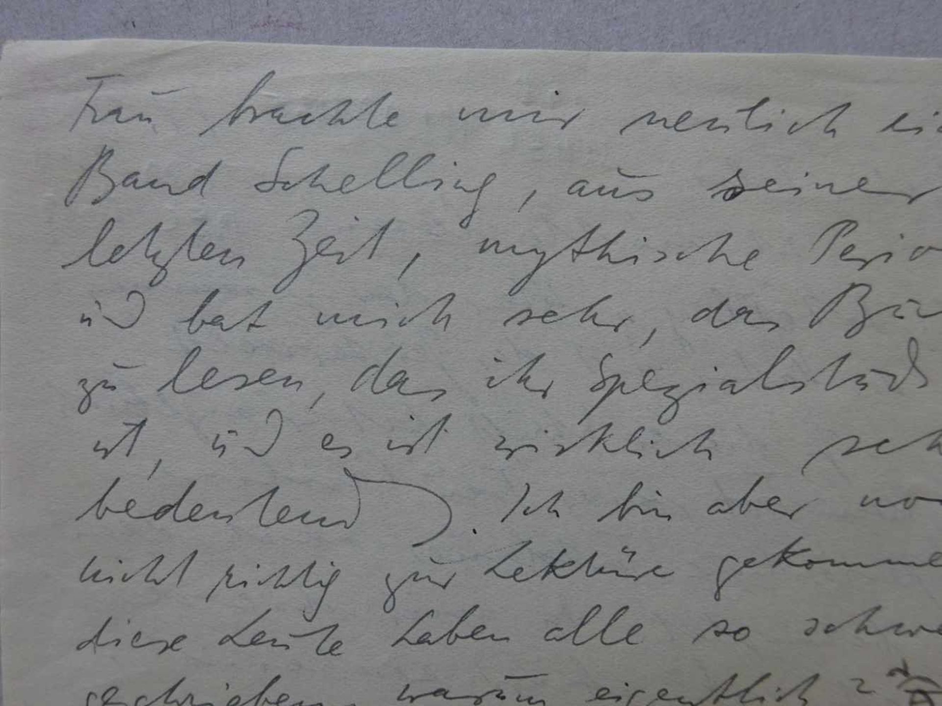 Brod, Max.Eigenhändiger Brief an Felix Weltsch (Schriftsteller; 1884-1964). Datiert '28.3'. Von - Image 2 of 2