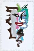 Lichtenstein, Roy(Manhattan 1923 - 1997). Luna Luna. Offsetplakat von 1987. Signiert. 63 x 42,5 cm.
